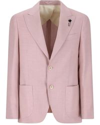 Lardini - Blazer con bolsillo de parche - Lyst