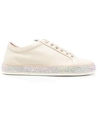 Le Silla - Crystal-Embellished Sneakers - Lyst