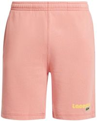 Lacoste - Logo-print Organic Cotton Track Shorts - Lyst