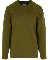 C.P. Company - Jersey de canalé con cuello redondo - Lyst