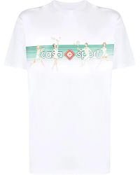 CASABLANCA - Camiseta con logo estampado - Lyst