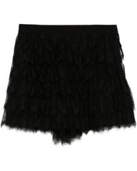Shiatzy Chen - Sense Of Ink Collection Shorts Aus Seidenspitze - Lyst