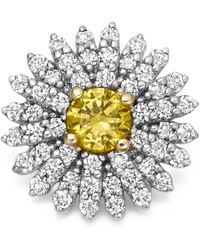 Loquet London - Diamond And Sapphire Daisy Charm - Lyst