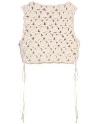 Balmain - Crochet Top - Lyst