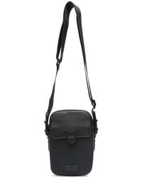 Canali - Borsa Messenger Con Motivo E Tracolla - Lyst