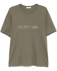 Helmut Lang - Embroidered-Logo T-Shirt - Lyst
