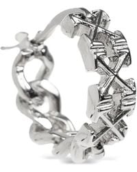 Off-White c/o Virgil Abloh - Arrows Curb-Link Single Earring - Lyst