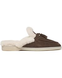 SCAROSSO - Tassel-Embellished Suede Mules - Lyst