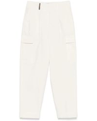 Peserico - Cotton Cargo Trousers - Lyst