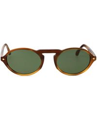 Giorgio Armani - Round-Frame Sunglasses - Lyst