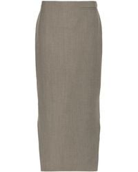 Givenchy - Wollen Rok Met Lange Achterkant - Lyst