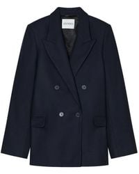 Closed - Double-Breasted Fitted Blazer - Lyst