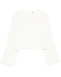 TOTEME - Blouse À Bords Francs - Lyst