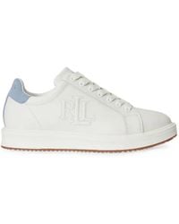 Ralph Lauren - Ainsley Fulogo-Embroidered Sneakers - Lyst