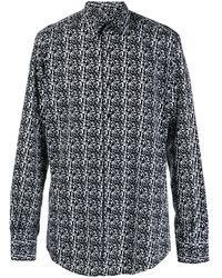 Karl Lagerfeld - Abstract-pattern Long-sleeve Shirt - Lyst