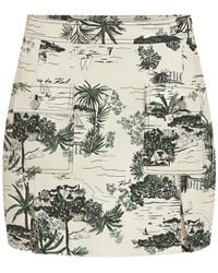 KARL LAGERFELD - Mini Printed Pocket Skirt - Lyst