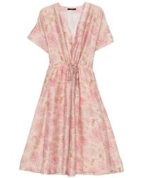 Seventy - Midi-Jurk Met Bloemenprint - Lyst