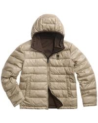 Blauer - Reversible Logo-Patch Hooded Jacket - Lyst