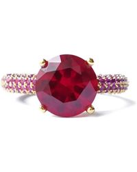 Izabel Display - Anillo Mega Circle En Pavé - Lyst