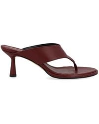 Aeyde - Leather Heeled Sandals - Lyst