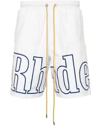 Rhude - Pantalones cortos de chándal con logo - Lyst