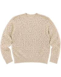 Eleventy - Open-Knit Crew-Neck Sweater - Lyst