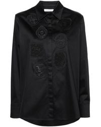 Viktor & Rolf - Crochet-Detail Long-Sleeve Shirt - Lyst