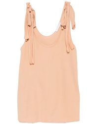Chloé - Tie-Fastening Tank Top - Lyst