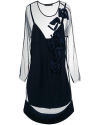 Gloria Coelho Applique Tule Jurk - Blauw