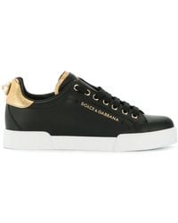 Dolce & Gabbana - Logo Portofino Leather Sneaker - Lyst