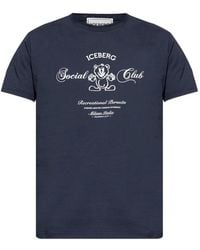 Iceberg - Logo-Print T-Shirt - Lyst