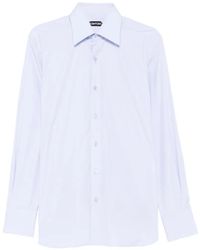 Tom Ford - Long-Sleeve Cotton Shirt - Lyst