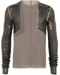 Rick Owens - Panelled Long-Sleeve T-Shirt - Lyst