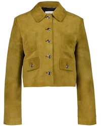 Altuzarra - Astley Buttoned Suede Jacket - Lyst