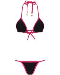 Amir Slama - X Jade Picon Trimmed Tie Bikini - Lyst