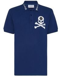 Philipp Plein - Skull-Motif Embroidered Polo Shirt - Lyst