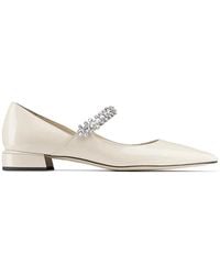 Jimmy Choo - Bailarinas Bing con tiras con cristal - Lyst