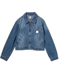 AAPE BY A BATHING AP - Logo-Patched Denim Jacket - Lyst