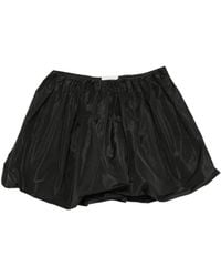 A.M.G - Pleated Puff Mini Skirt - Lyst
