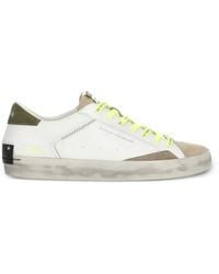 Crime London - Distressed Lace-Up Sneakers - Lyst
