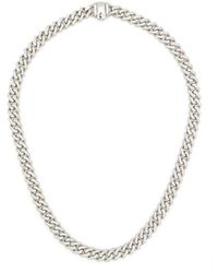 Emanuele Bicocchi - Zirconia Edge Curb-chain Necklace - Lyst
