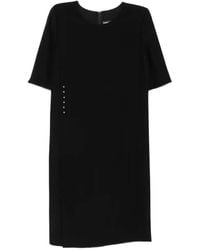 Emporio Armani - Stud-Embellished Mini Dress - Lyst