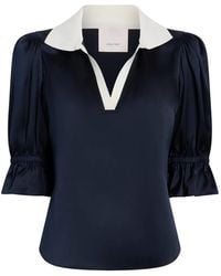 Cinq À Sept - Freida Ruffled V-Neck Blouse - Lyst