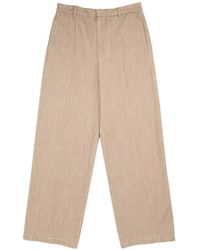Jil Sander - Pleat-Detail Straight-Leg Trousers - Lyst
