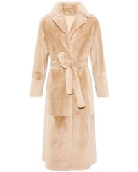 Yves Salomon - Reversible Belted Coat - Lyst