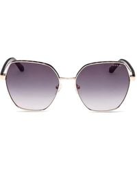GUESS EYEWEAR - Geometric-Frame Sunglasses - Lyst