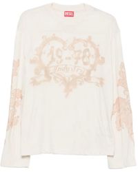 DIESEL - T-Hilary-Ls-Aa1 Maglietta - Lyst