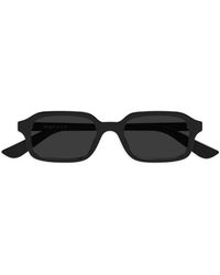 McQueen - Geometric Frame Sunglasses - Lyst