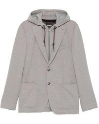 BOSS - C-Hanry Hooded Single-Breasted Jacket - Lyst
