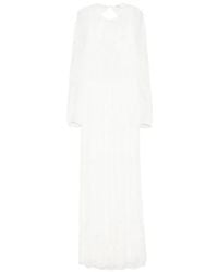 Ba&sh - Rückenfreies Maxikleid Mit Spitzen-Overlay - Lyst